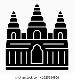 Glyph Angkor wat pixel perfect vector icon