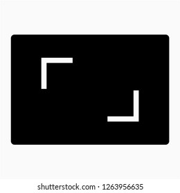 Glyph aspect pixel perfect vector icon