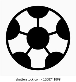 Glyph ball pixel perfect vector icon