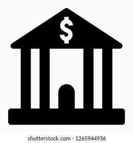 Glyph bank pixel perfect vector icon