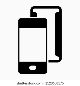 Glyph beautiful Phone Cover vector icon