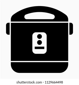 Glyph beautiful Rice cooker vector icon