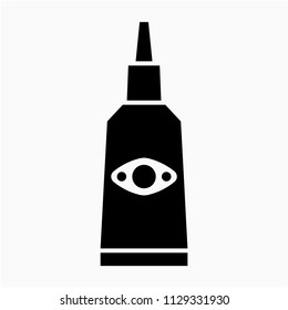 Glyph beautiful sealant vector icon