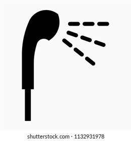 Glyph beautiful Shower vector icon