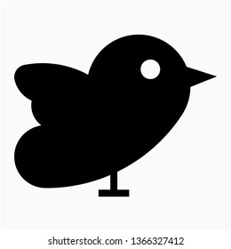 Glyph Birds vector icon