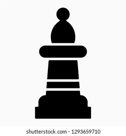 Glyph bishop vector icon