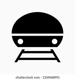 Glyph Buy train ticket vector icon