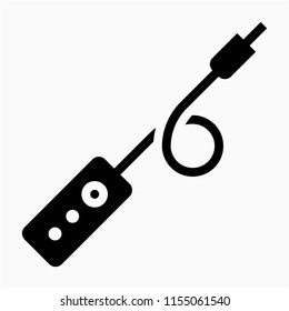 Glyph cable camera control pixel perfect vector icon