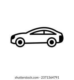 glyph car icon stock illustration 