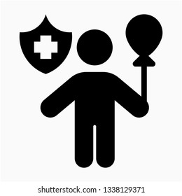 Glyph child  care vector icon