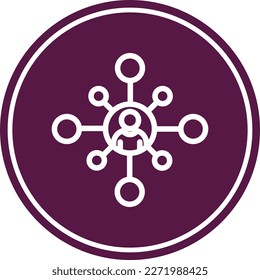 Glyph Circle Vector Icon For Your Project