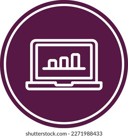 Glyph Circle Vector Icon For Your Project
