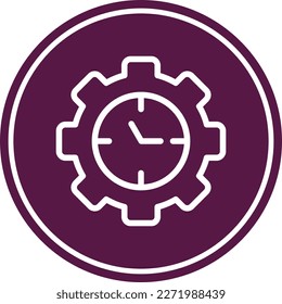 Glyph Circle Vector Icon For Your Project