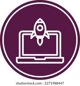 Icono De Vector De Círculo De Glifo Para Su Proyecto