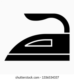 Glyph clothes iron vector icon