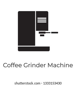 Glyph coffee machine icon vector 