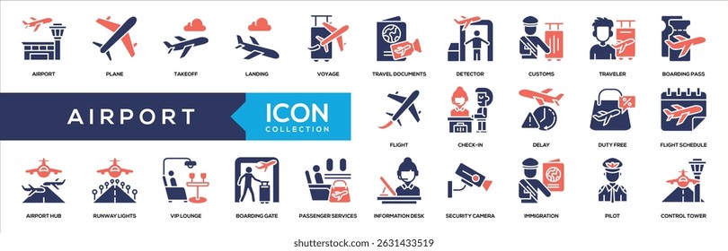 Glyph Color - Airport Icon Collection