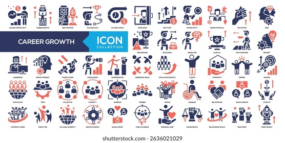 Glyph Color - Career Growth Icon Collection