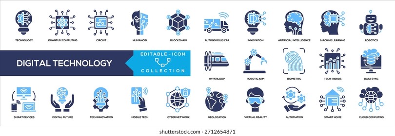 Glyph Color - Colección de iconos de Tecnología digital