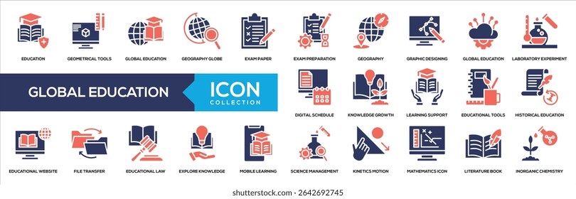 Glyph Color - Global Education Icon Collection