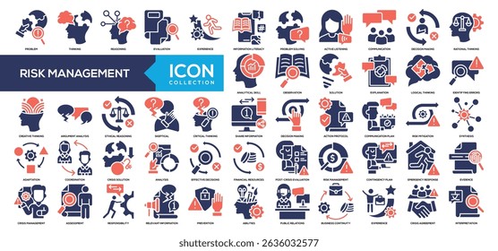 Glyph Color - Risk Management Icon Collection