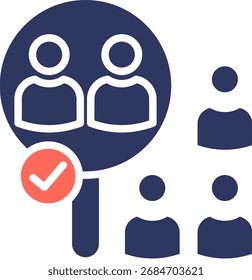 Ilustração do vetor do ícone de amostra de cor do glifo