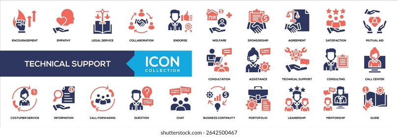 Glyph Color - Asistencia técnica Icon Colección
