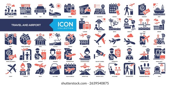 Glyph Color - Travel and Airport Icon Collection