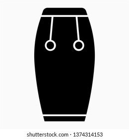Glyph conga vector icon