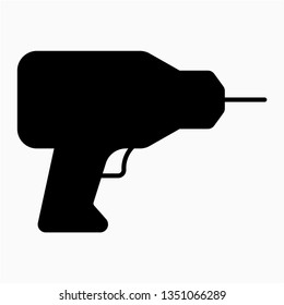 Glyph Cordless drill vector icon