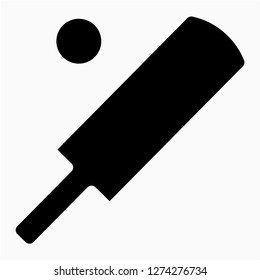 Glyph cricket pixel perfect vector icon