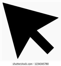 Glyph Cursor vector icon