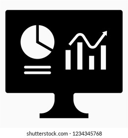 Glyph Dashboard vector icon