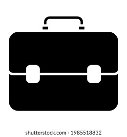 A glyph design, icon of briefcase
