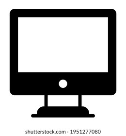 A glyph design, icon of desktop