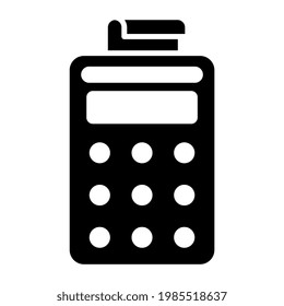 A glyph design, icon of pos
