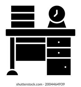 Un diseño de glifos, icono de la tabla de estudio