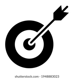 A glyph design, icon of target