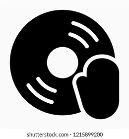 Glyph DJ pixel perfect vector icon