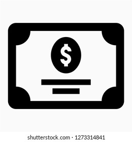 Glyph dollars bond pixel perfect vector icon