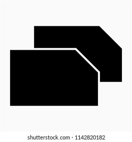 Glyph dual sim phone pixel perfect vector icon
