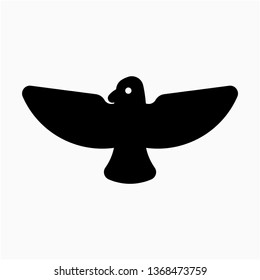 Glyph eagle vector icon