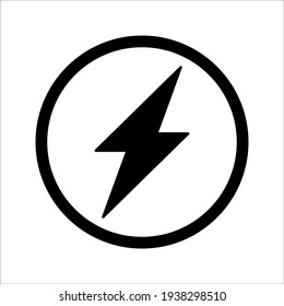 Glyph energy pixel perfect vector icon on white background