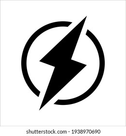 Glyph energy pixel perfect vector icon on white background