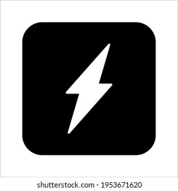 Glyph energy pixel perfect vector icon on white background