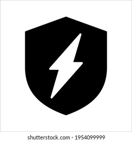Icono vectorial perfecto de píxel de energía glifo sobre fondo blanco