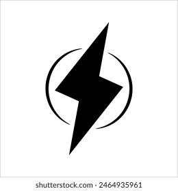 Glyph energy pixel perfect vector icon on white background.