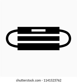 Glyph face mask pixel perfect vector icon