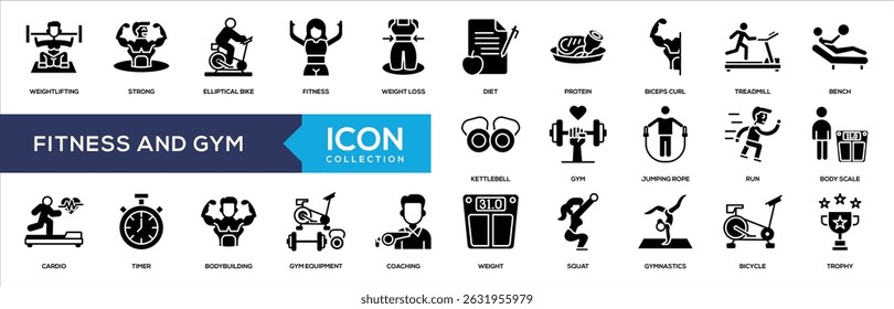 Glyph - Fitness and Gym Icon Collection