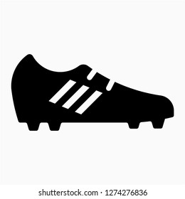 Glyph football shoes pixel perfect vector icon